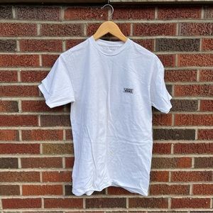 VANS White Back Graphic Short Sleeve Tee Shirt